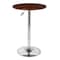 Armen Living Bentley Adjustable Pub Table in Walnut Wood and Chrome finish LCBEPUWA - alternate 1